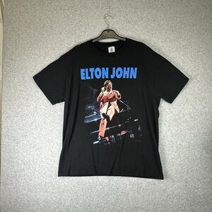 Vintage Elton John Eight City Tour T-Shirt 1997 Size‎ L Double Sided Great Shape
